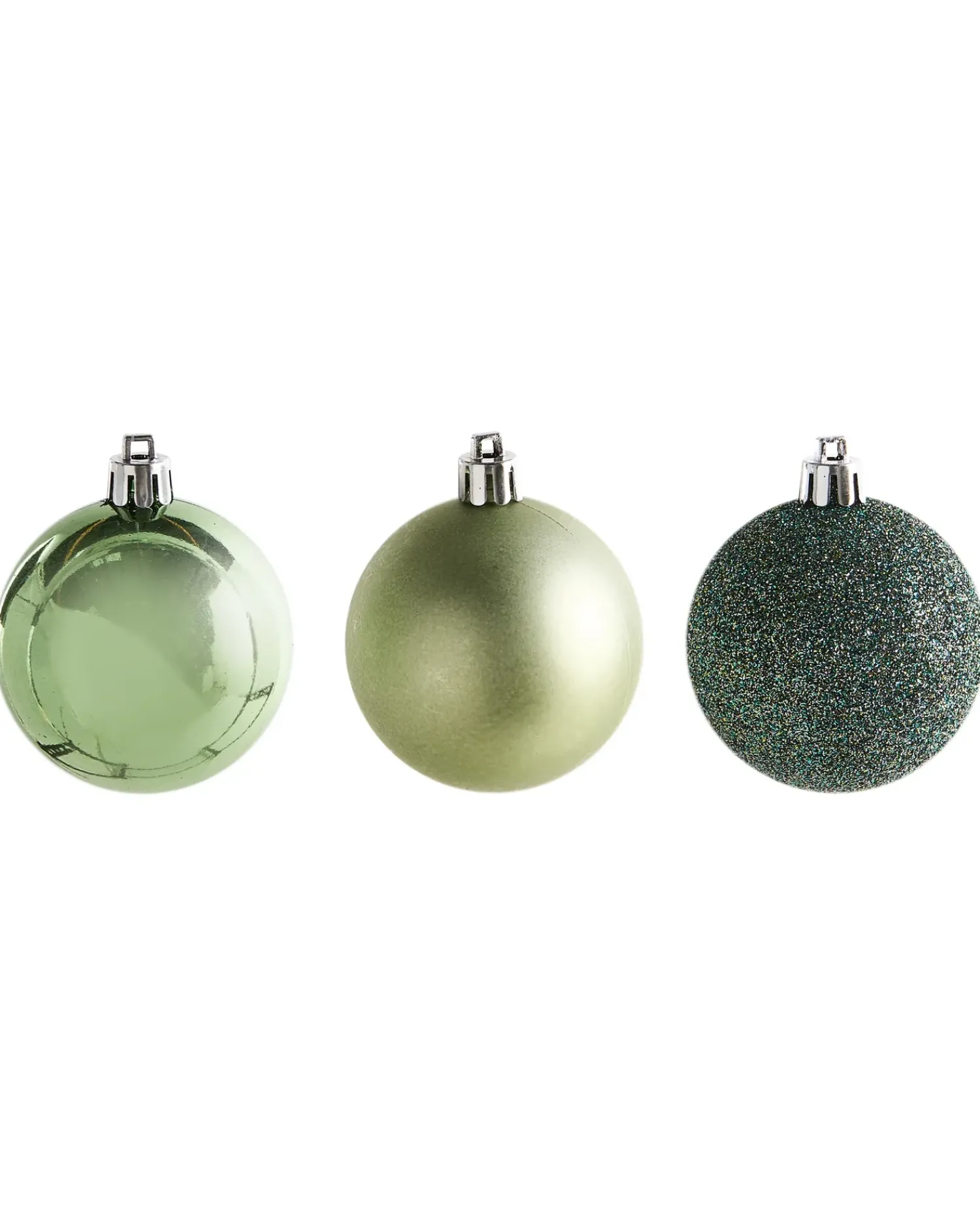 Sale Beliani Set di 60 palline decorative TYIN Verde Verde Argento