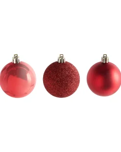 New Beliani Set di 60 palline decorative TYIN Rosso