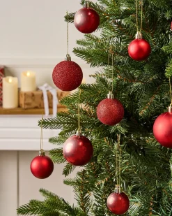 New Beliani Set di 60 palline decorative TYIN Rosso