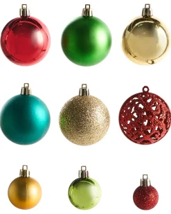Outlet Beliani Set di 100 palline decorative VANERN Multicolore Oro Multicolore