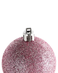 Online Beliani Set di 100 palline decorative VANERN Rosa Rosa Argento