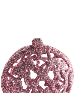Online Beliani Set di 100 palline decorative VANERN Rosa Rosa Argento