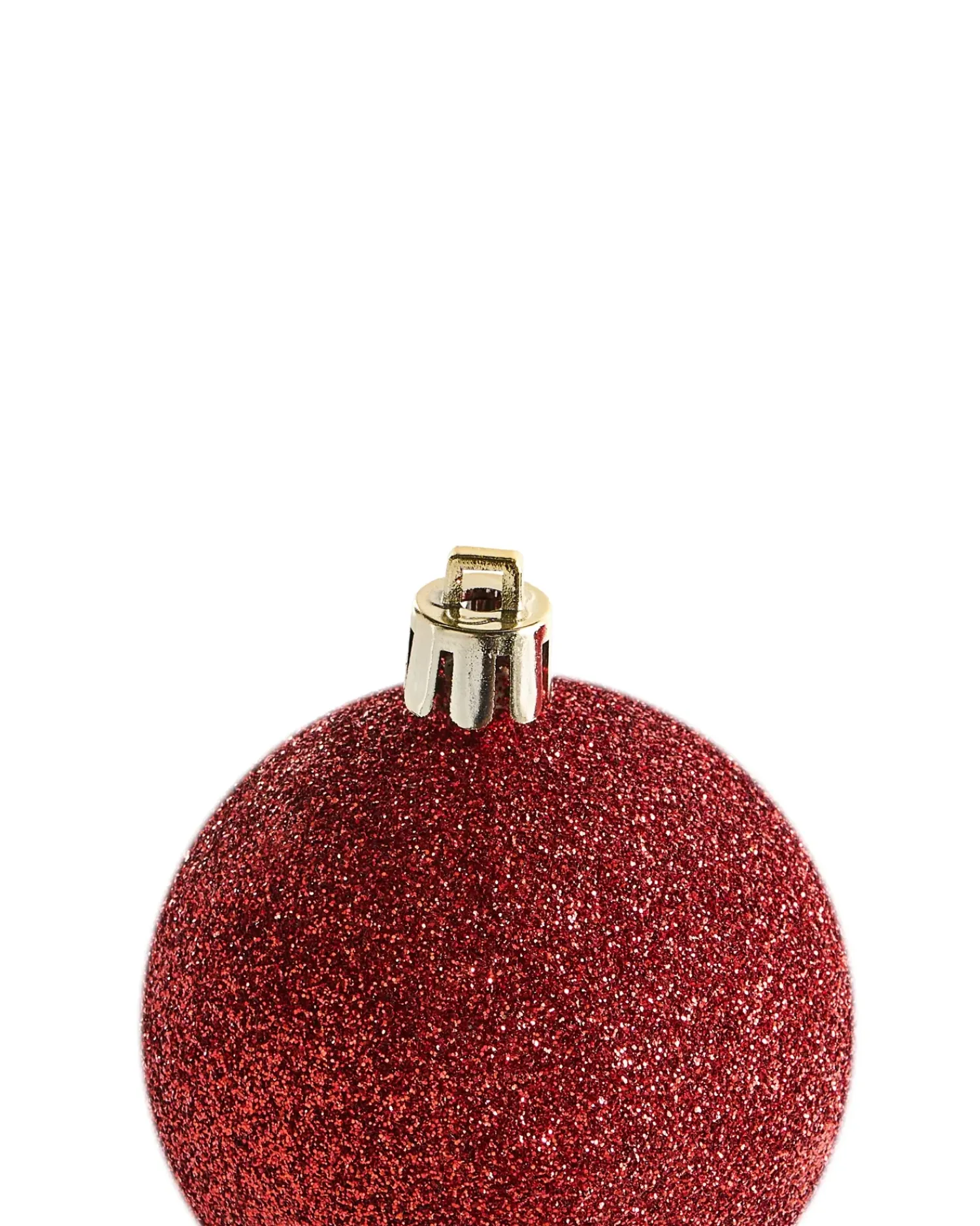 Outlet Beliani Set di 100 palline decorative VANERN Rosso Rosso Oro