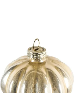 Best Beliani Set di 24 palline decorative WINTERLIGHT Vetro Oro rosa Oro rosa Argento Grigio