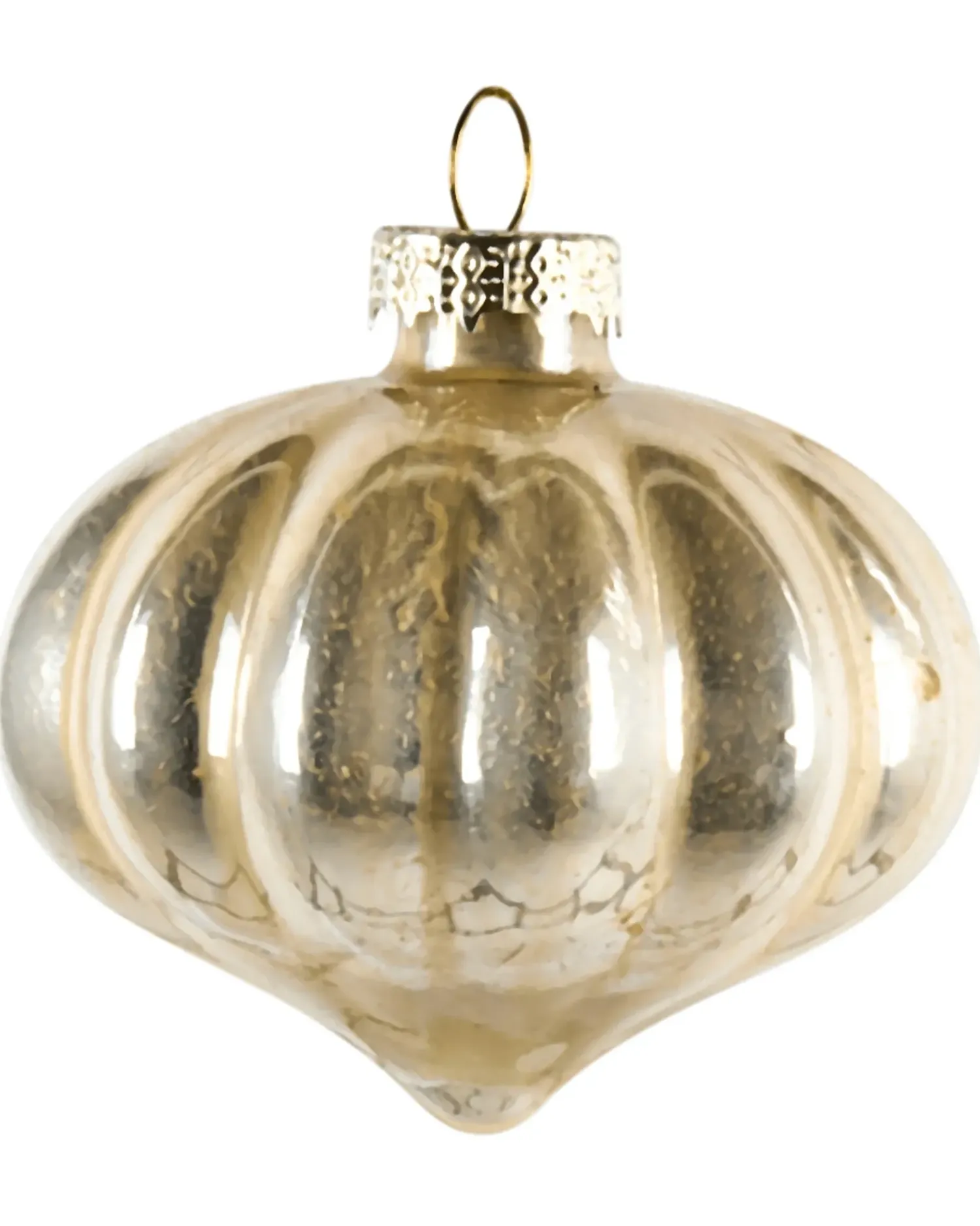 Best Beliani Set di 24 palline decorative WINTERLIGHT Vetro Oro rosa Oro rosa Argento Grigio