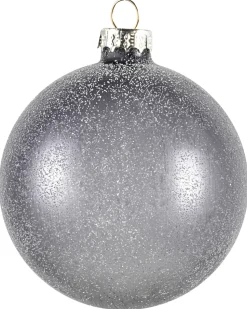 Best Beliani Set di 24 palline decorative WINTERLIGHT Vetro Oro rosa Oro rosa Argento Grigio