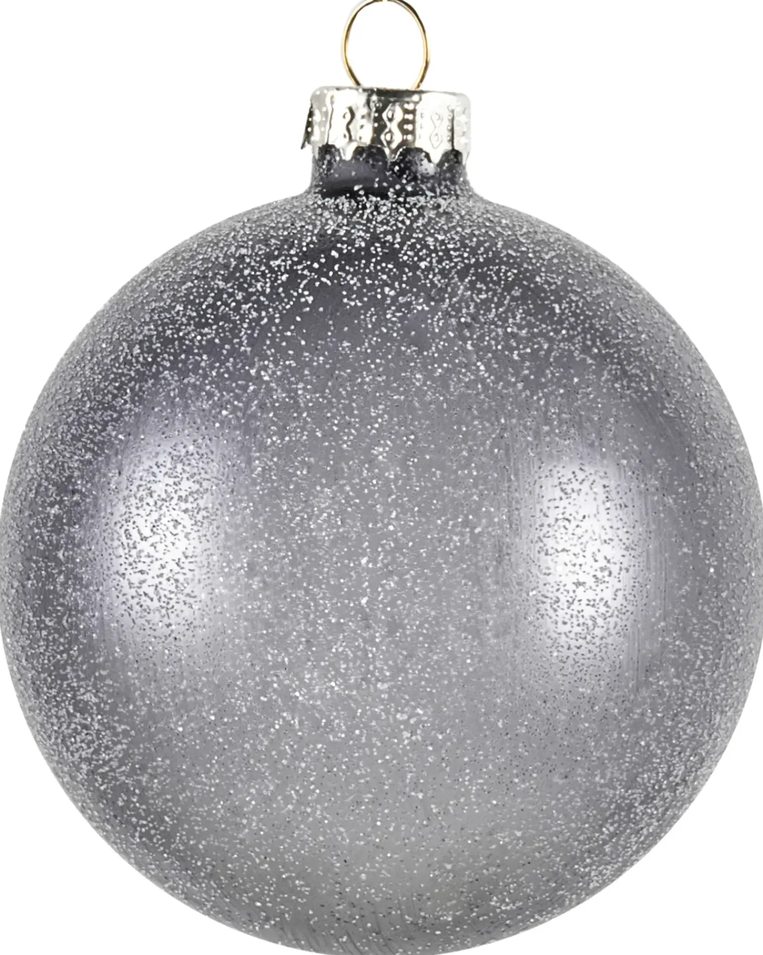 Best Beliani Set di 24 palline decorative WINTERLIGHT Vetro Oro rosa Oro rosa Argento Grigio