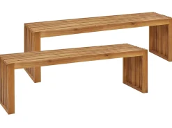 Outlet Beliani SULZANO 150 cm Legno d'acacia Marrone