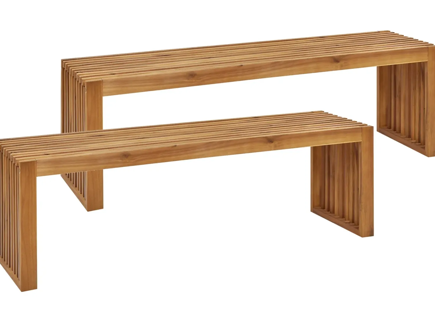 Outlet Beliani SULZANO 150 cm Legno d'acacia Marrone