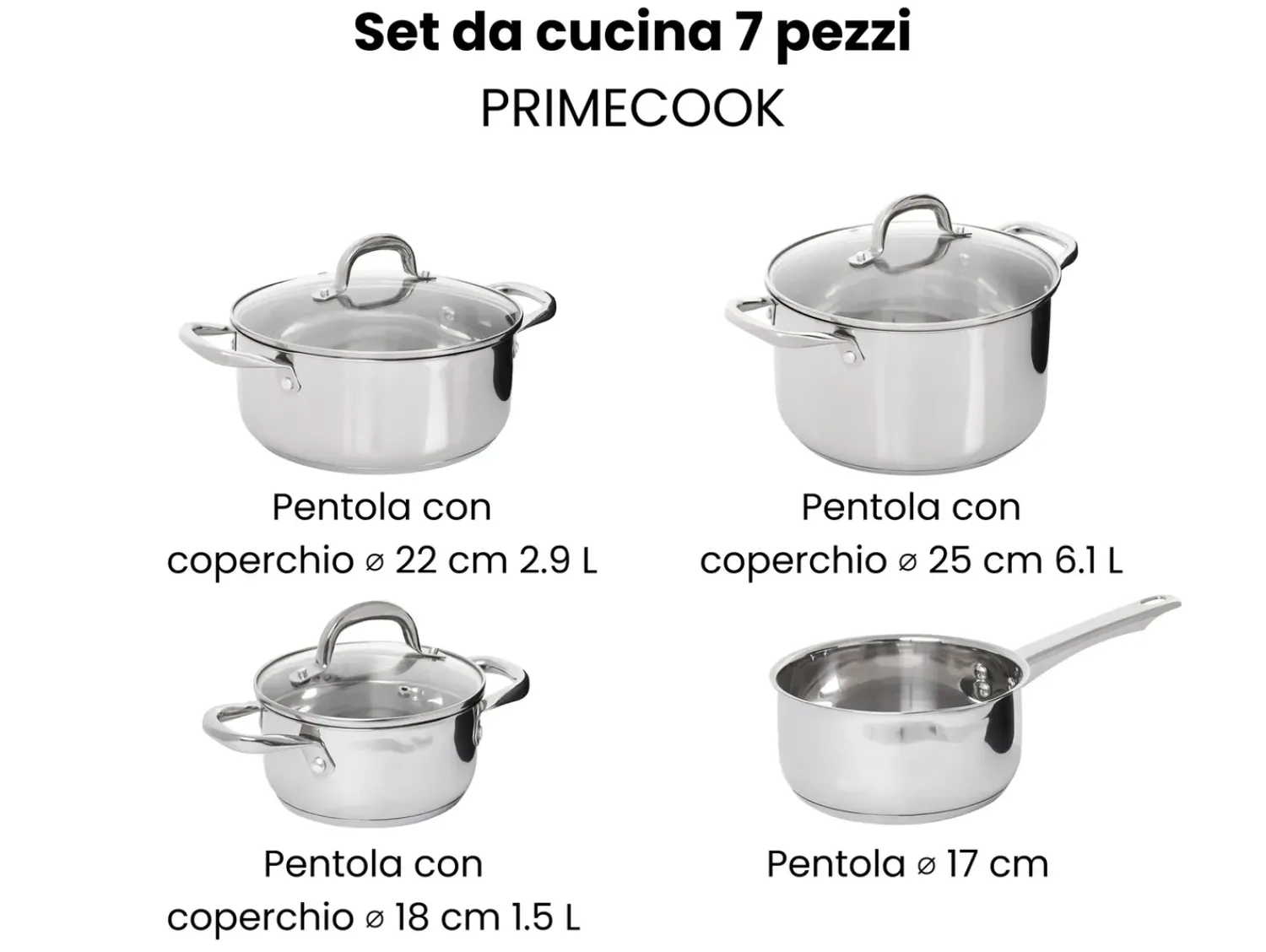 Discount Beliani PRIMECOOK Acciaio inox Argento
