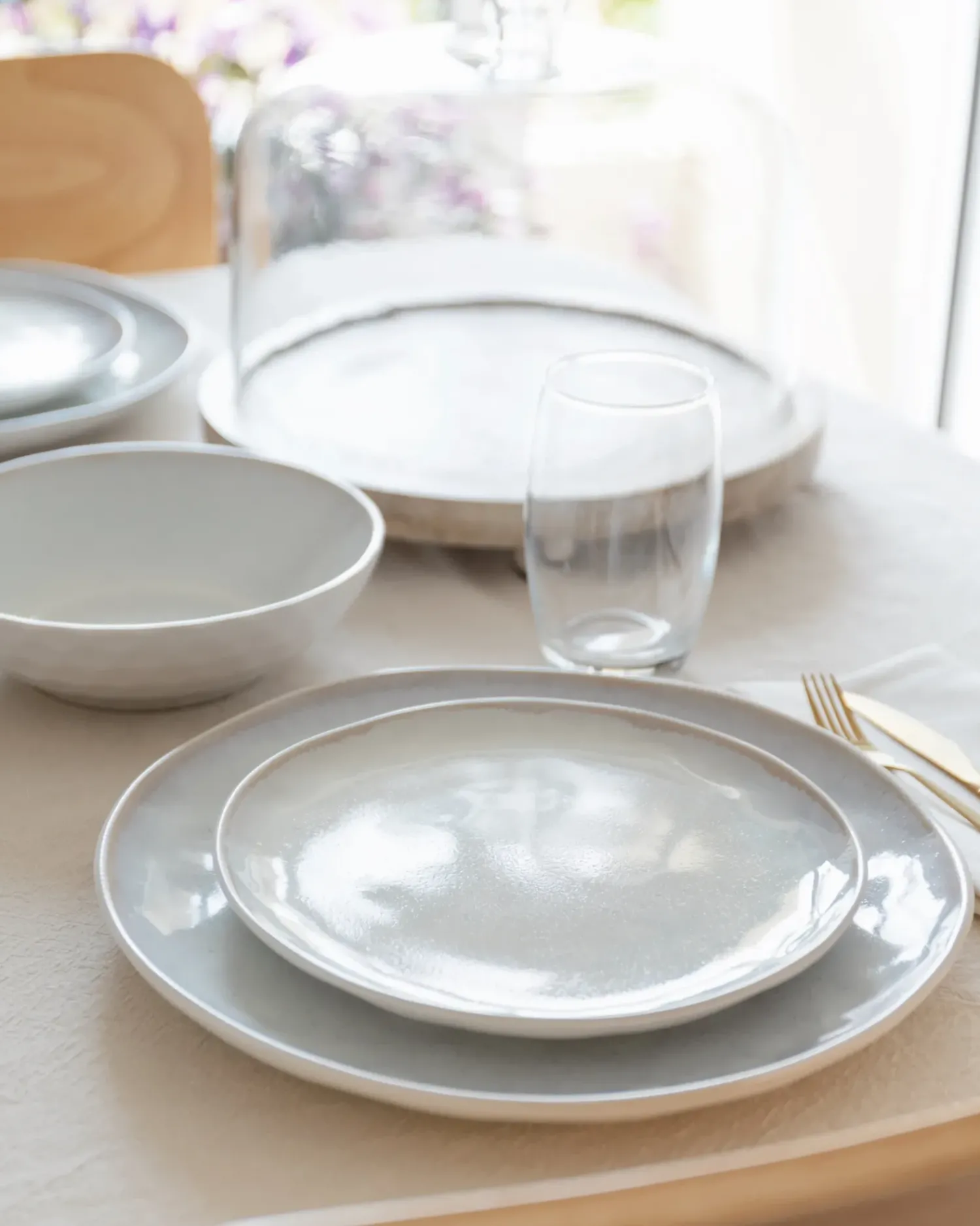 Outlet Beliani SESAME Gres porcellanato chiaro Grigio