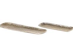 Best Beliani Set di 2 piattini portaoggetti BRANTAS Metallo Oro