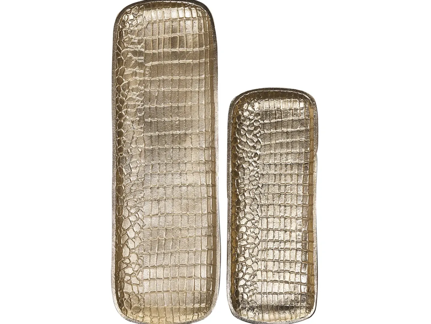Best Beliani Set di 2 piattini portaoggetti BRANTAS Metallo Oro