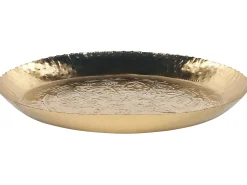 Outlet Beliani Set di 2 piattini portaoggetti SADANE Metallo Oro