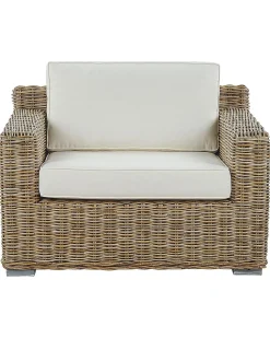 Clearance Beliani ARDEA Rattan Marrone chiaro Bianco Beige Naturale