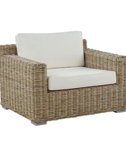 Clearance Beliani ARDEA Rattan Marrone chiaro Bianco Beige Naturale