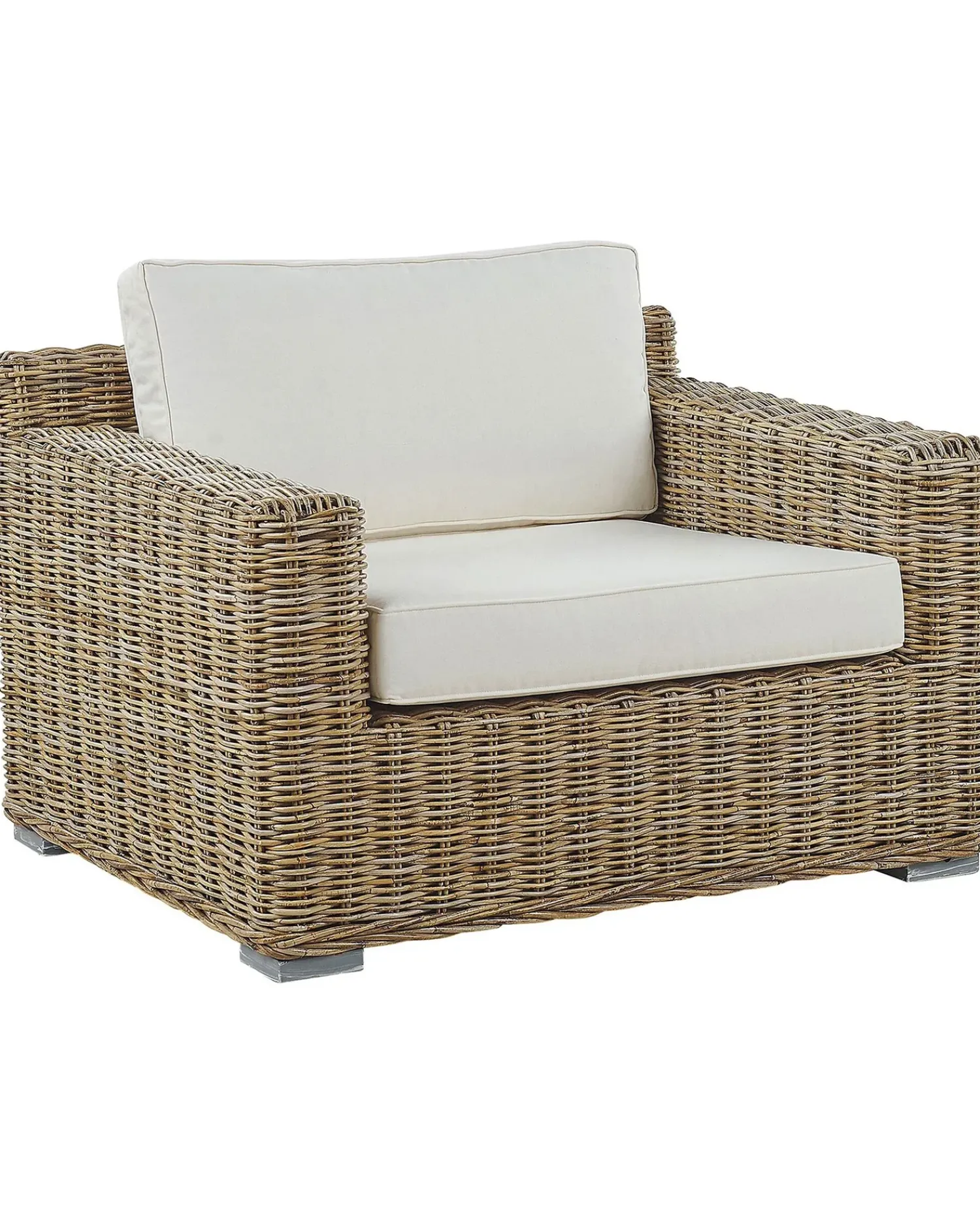 Clearance Beliani ARDEA Rattan Marrone chiaro Bianco Beige Naturale
