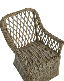 Clearance Beliani MAROS Rattan Naturale Bianco Marrone