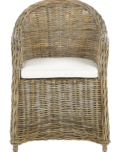 New Beliani SUSUA Rattan Naturale Bianco Marrone