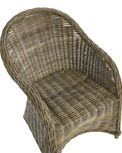 New Beliani SUSUA Rattan Naturale Bianco Marrone