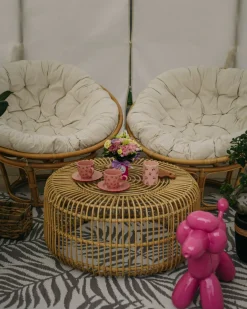 Outlet Beliani SALVO Rattan Naturale Beige Naturale