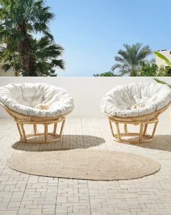 Outlet Beliani SALVO Rattan Naturale Beige Naturale