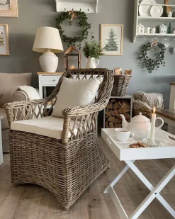 Online Beliani MAROS II Rattan Naturale Beige Naturale