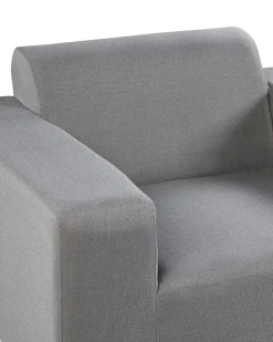Discount Beliani ROVIGO Tessuto Grigio Bianco Grigio
