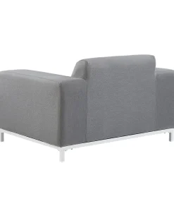 Discount Beliani ROVIGO Tessuto Grigio Bianco Grigio