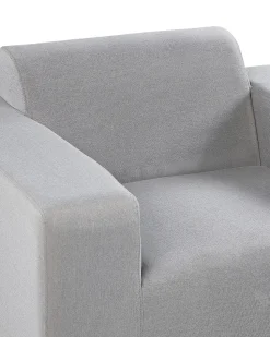 Online Beliani ROVIGO Tessuto Grigio chiaro Bianco Grigio