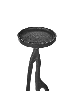 Outlet Beliani Set di 3 portacandele BUNI Metallo 54/68/84 cm Nero