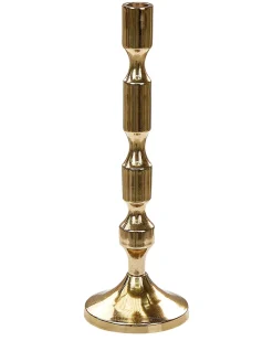 Outlet Beliani Set di 2 portacandele DIKIRNIS Metallo 31/36 cm Oro
