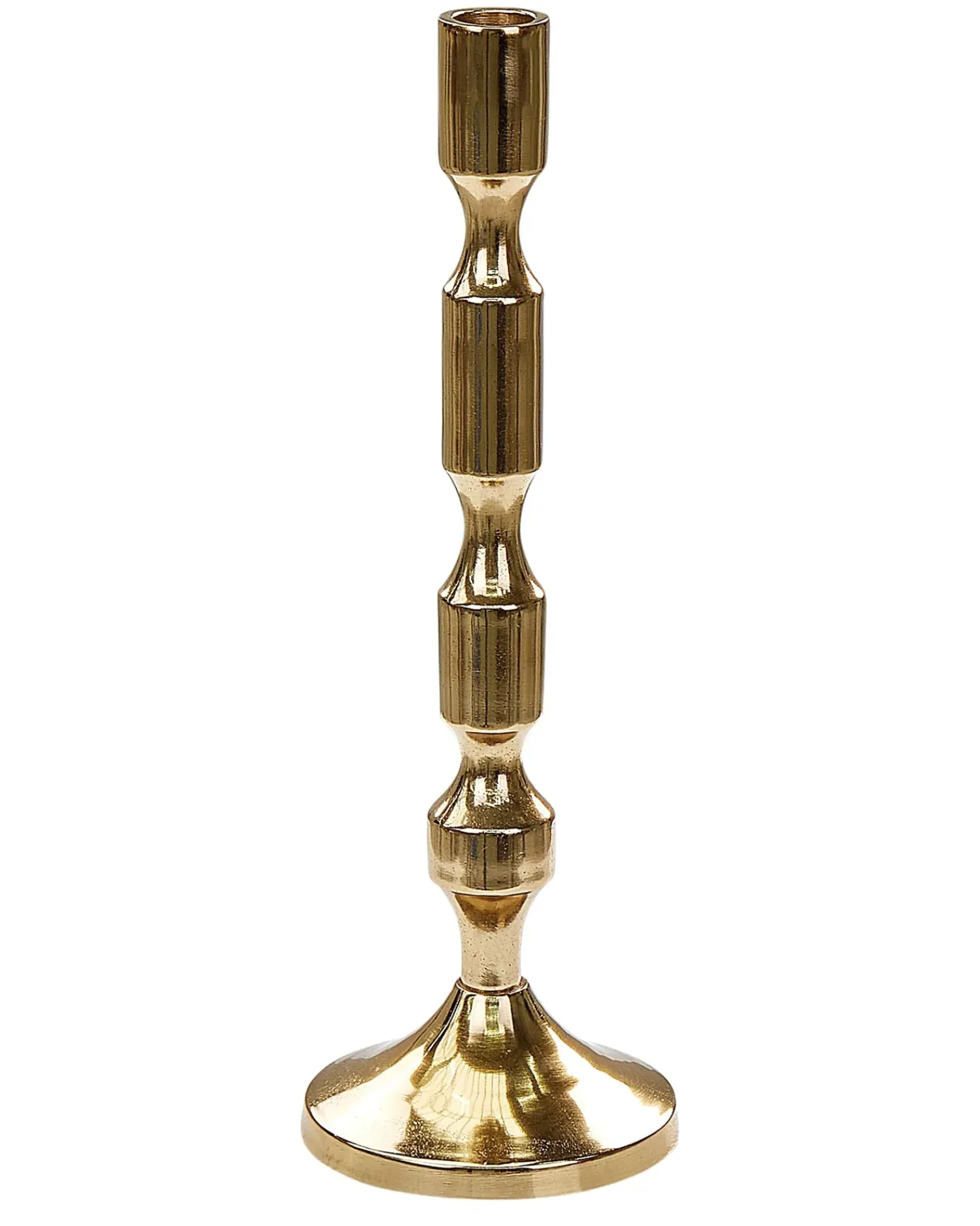 Outlet Beliani Set di 2 portacandele DIKIRNIS Metallo 31/36 cm Oro