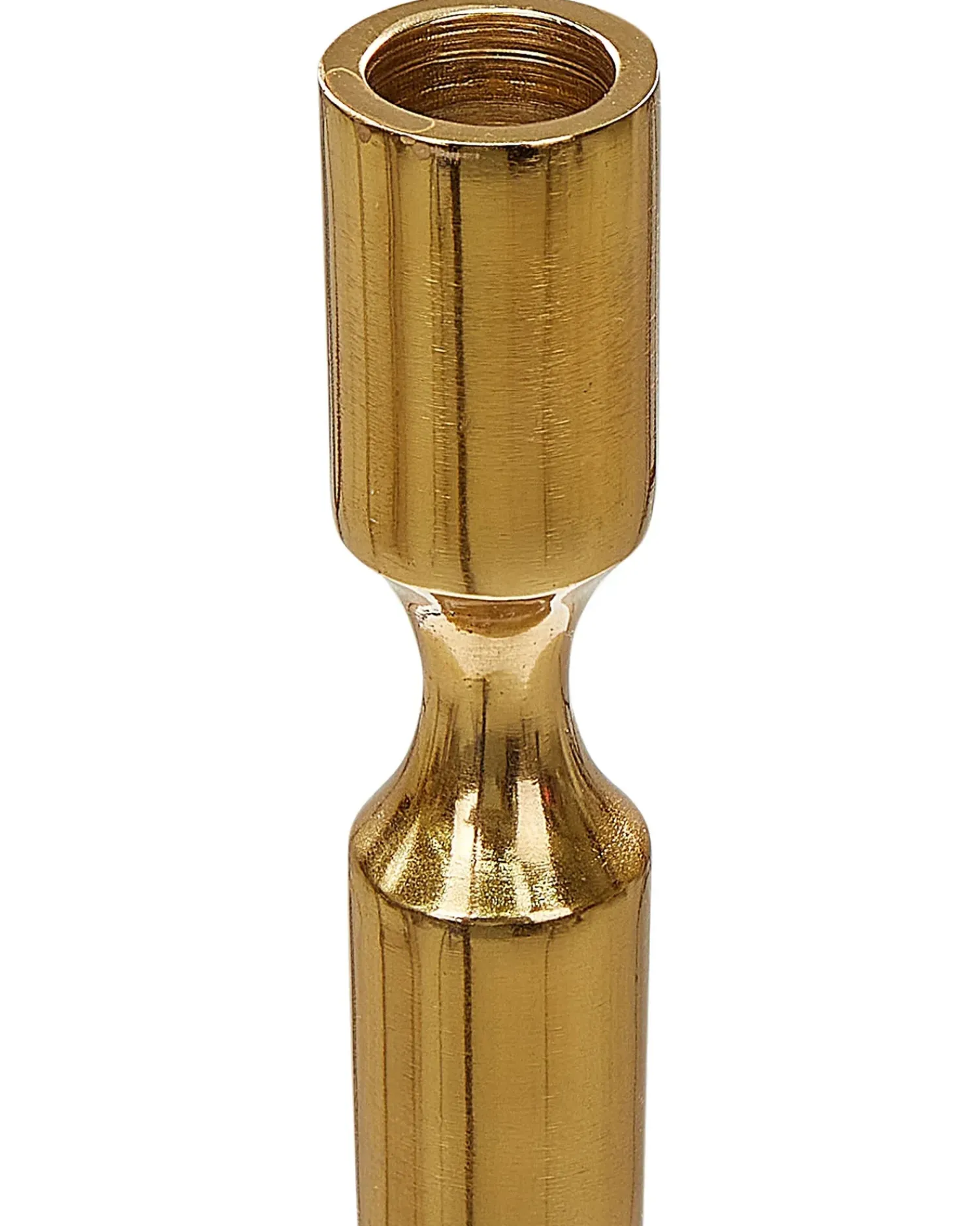Outlet Beliani Set di 2 portacandele DIKIRNIS Metallo 31/36 cm Oro