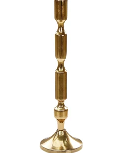 Outlet Beliani Set di 2 portacandele DIKIRNIS Metallo 31/36 cm Oro