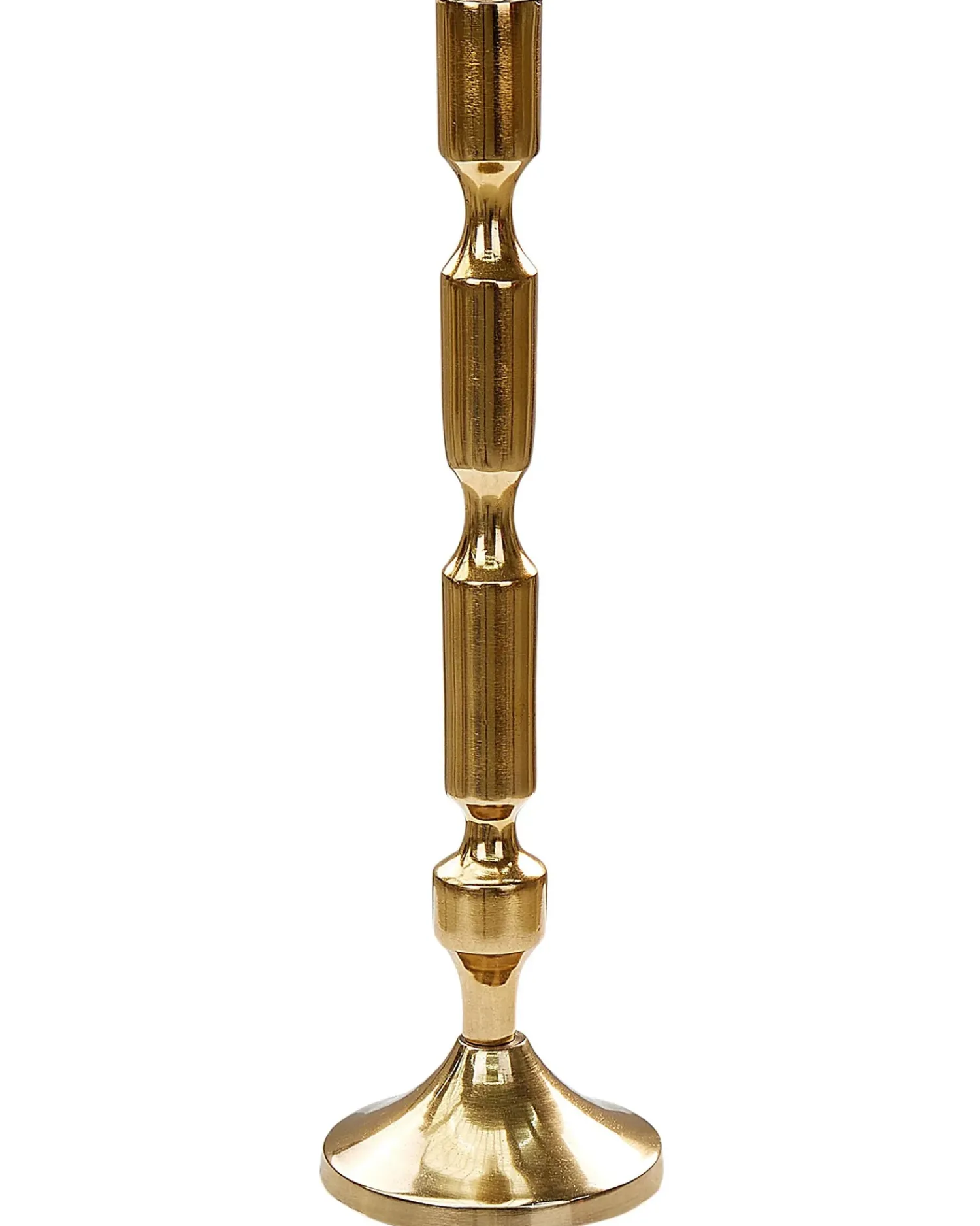 Outlet Beliani Set di 2 portacandele DIKIRNIS Metallo 31/36 cm Oro