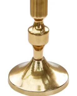 Outlet Beliani Set di 2 portacandele DIKIRNIS Metallo 31/36 cm Oro