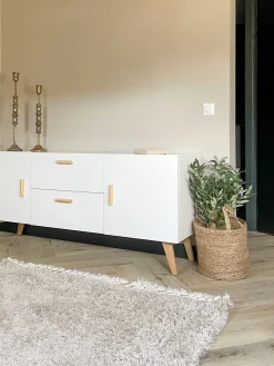 Outlet Beliani Set di 2 portacandele SALAMINA Metallo 63/49 cm Oro