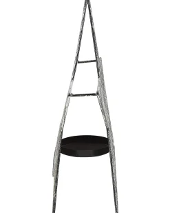 New Beliani Set di 2 portacandele TORNIO Metallo 30/26 cm Argento