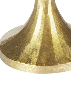 Beliani Set di 3 portacandele ZIMBABWE Metallo 36 cm Oro