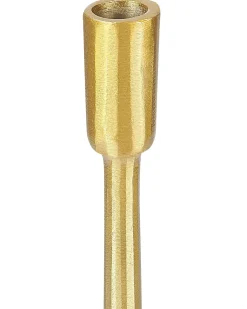 Beliani Set di 3 portacandele ZIMBABWE Metallo 36 cm Oro