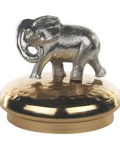 Online Beliani Set di 2 portagioie LAKI Vetro Oro Oro Argento Trasparente