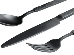 New Beliani Set di 30 posate BIGOLI Nero