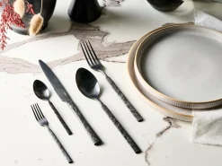 New Beliani Set di 30 posate BIGOLI Nero