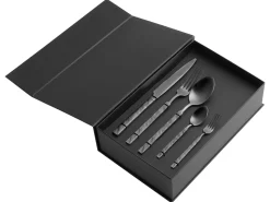New Beliani Set di 30 posate BIGOLI Nero