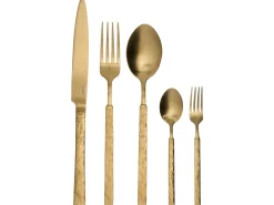 Best Beliani Set di 30 posate BIGOLI Oro