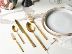 Best Beliani Set di 30 posate BIGOLI Oro