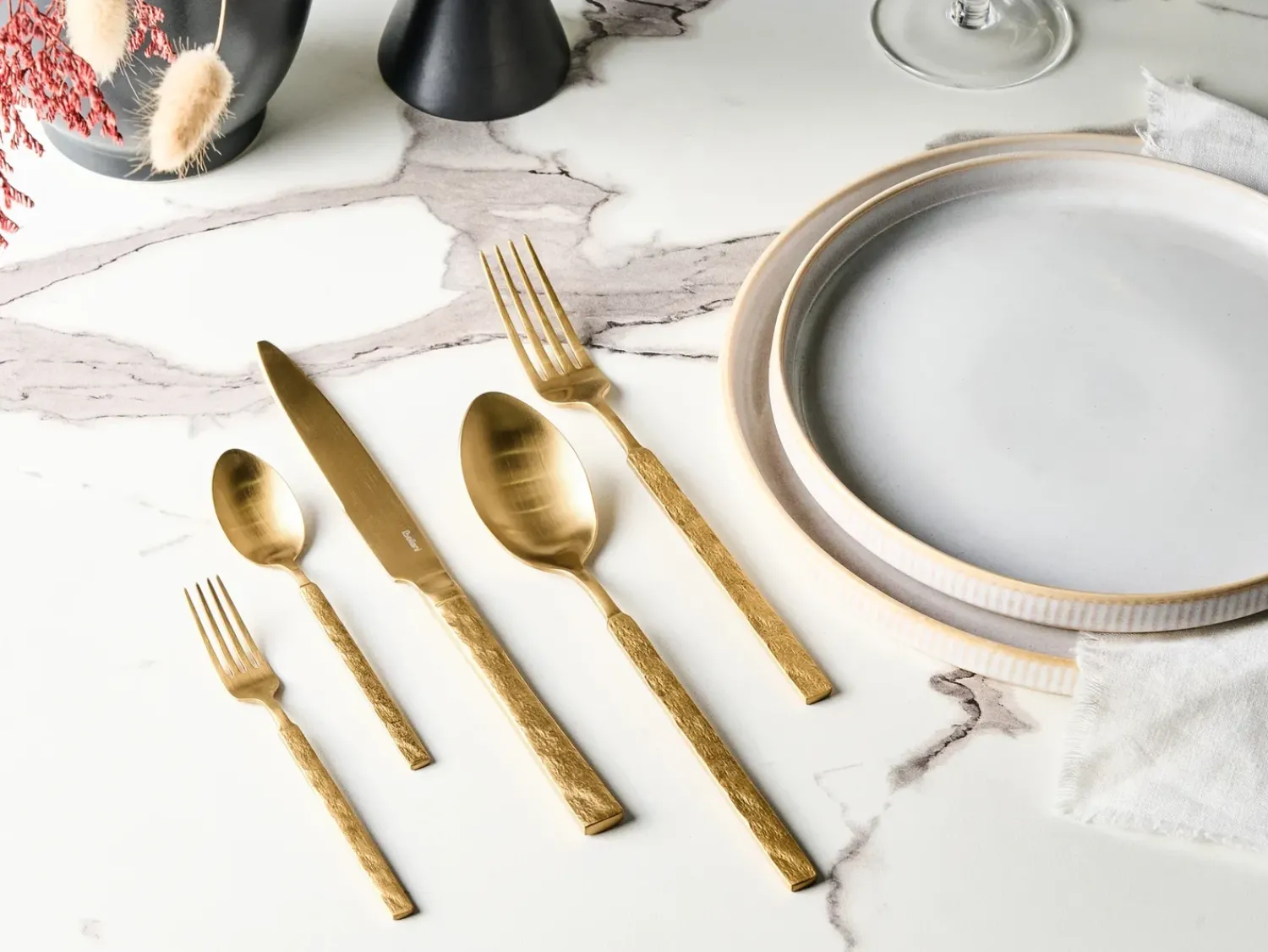 Best Beliani Set di 30 posate BIGOLI Oro