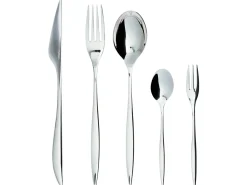 New Beliani Set di 30 posate FARFALLE Argento