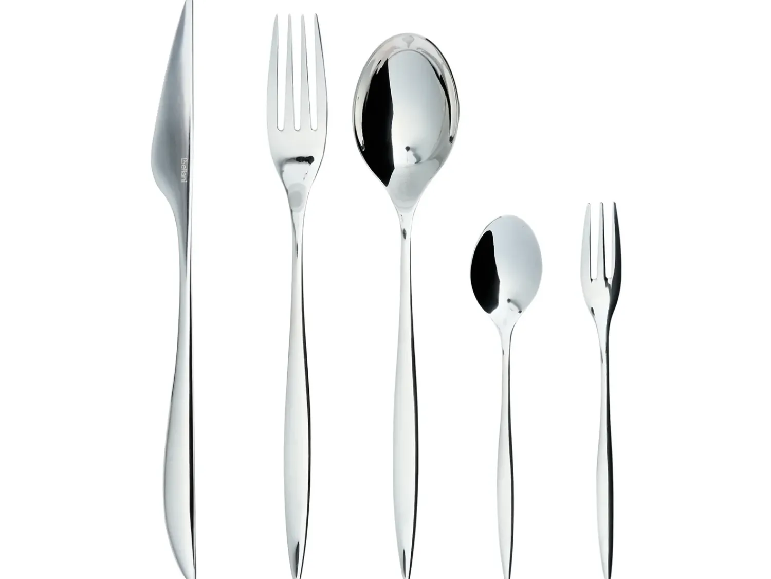 New Beliani Set di 30 posate FARFALLE Argento